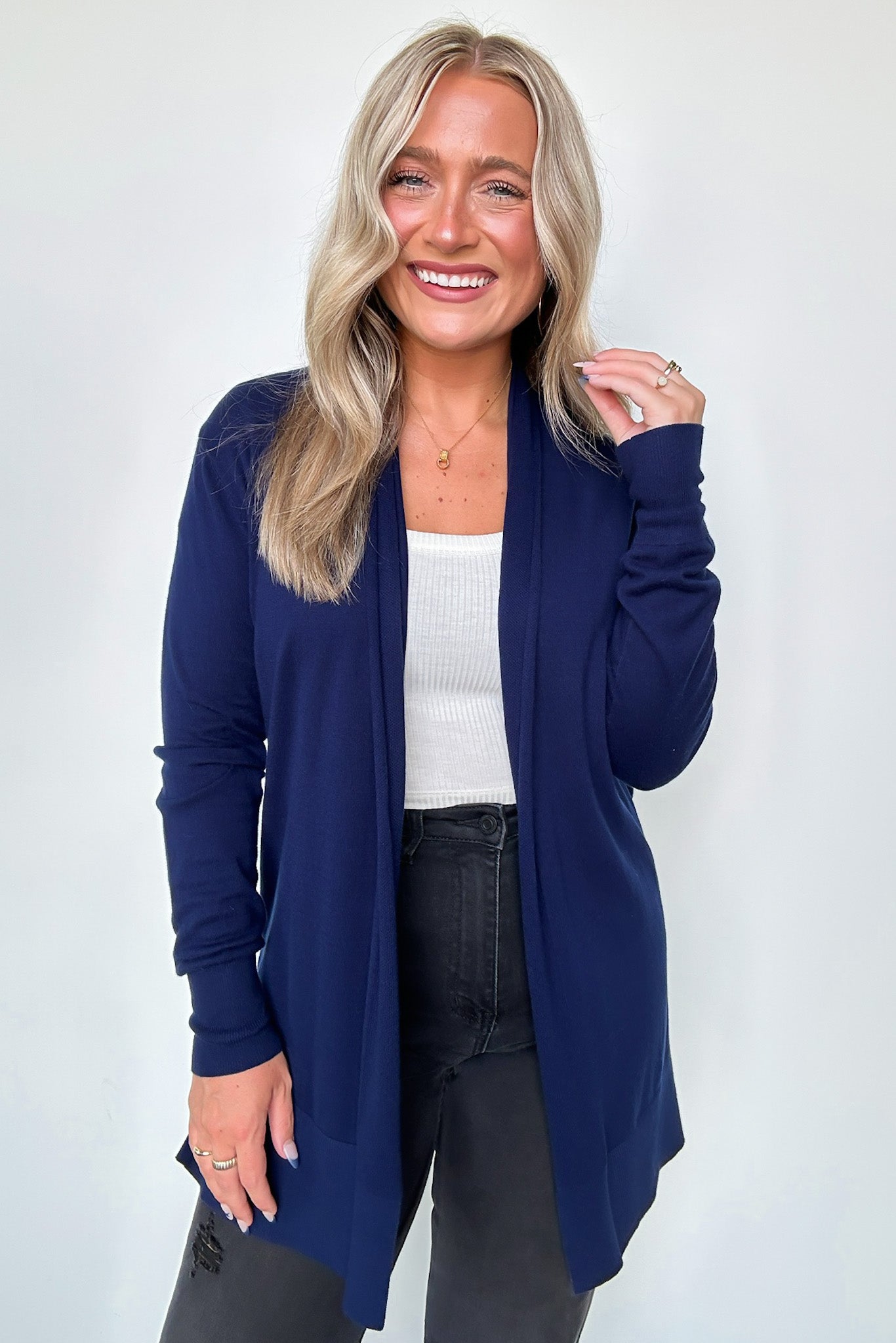  Chicest State Open Front Cardigan - Madison and Mallory