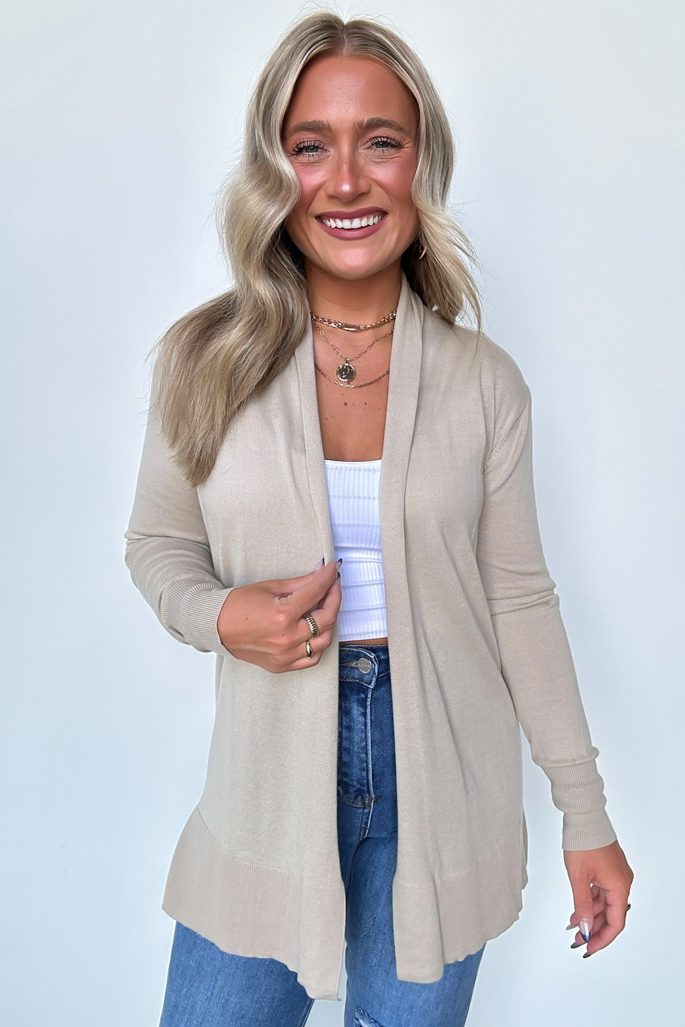  Chicest State Open Front Cardigan - Madison and Mallory