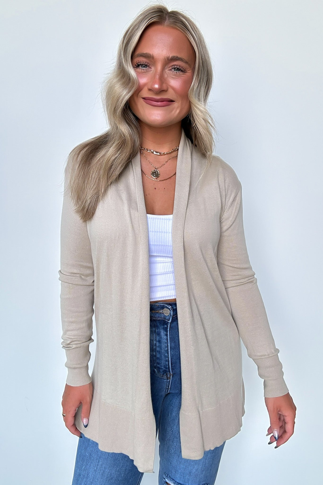  Chicest State Open Front Cardigan - Madison and Mallory