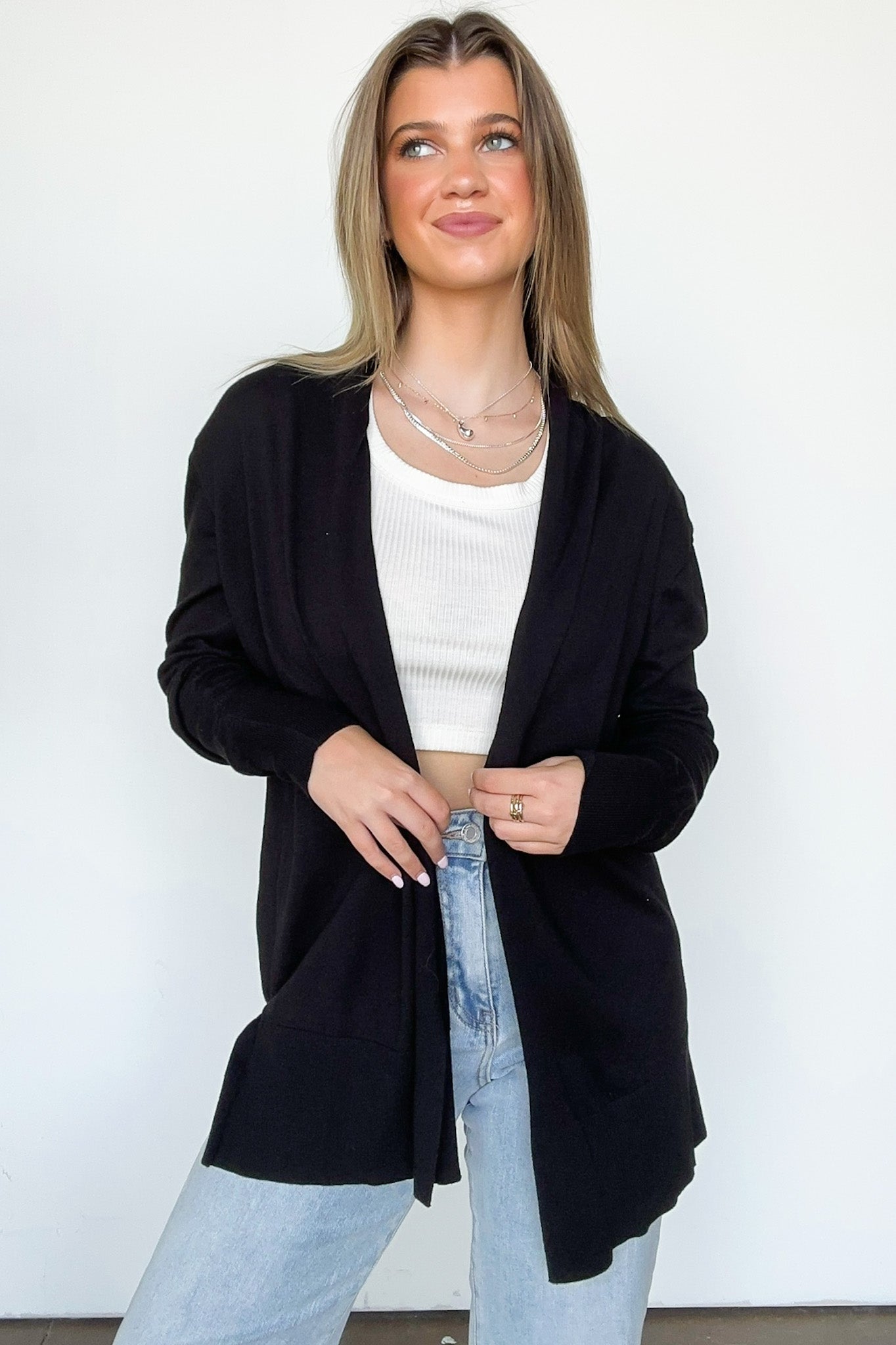  Chicest State Open Front Cardigan - Madison and Mallory