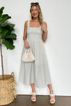 Chicline Stripe Midi Dress - FINAL SALE - Madison and Mallory