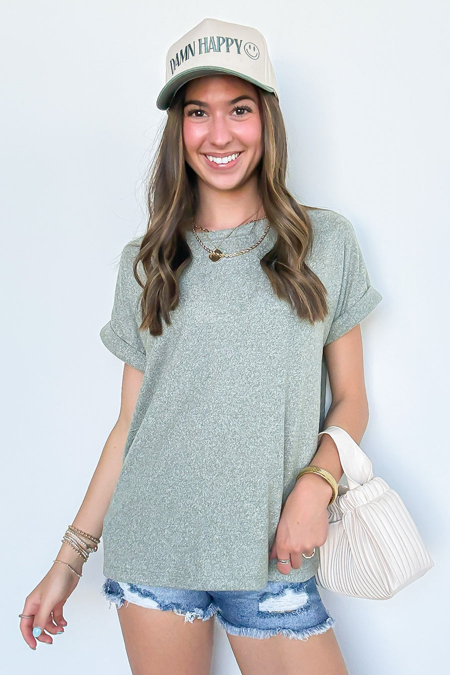 Chill Edit Melange Knit Top - Madison and Mallory