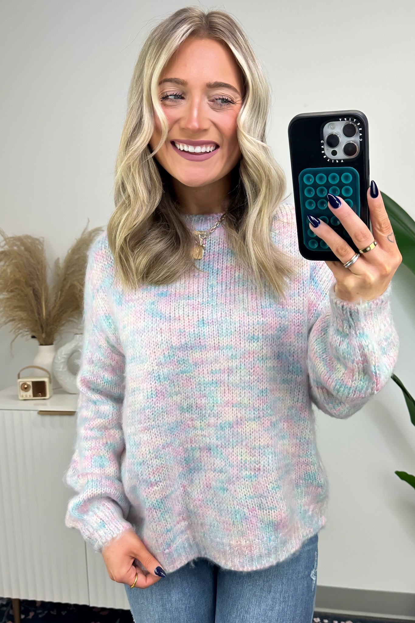  Chilly Day Charisma Multi Color Knit Sweater - FINAL SALE - Madison and Mallory