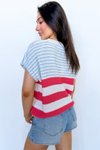 Chroma Thread Multicolor Striped Sweater Top - Madison and Mallory