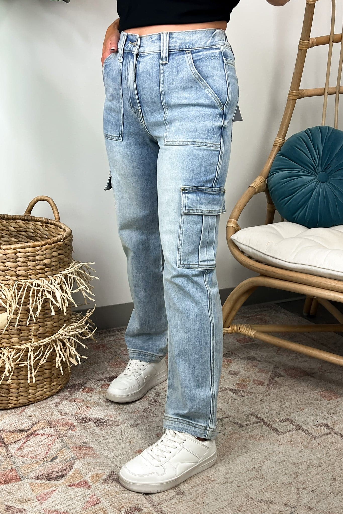  Clarasi High Rise Cargo Jeans - Madison and Mallory