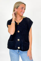 Classic Charm Button Down Sweater Vest - Madison and Mallory