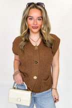 Classic Charm Button Down Sweater Vest - Madison and Mallory