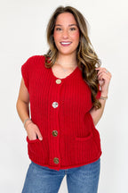 Classic Charm Button Down Sweater Vest - Madison and Mallory