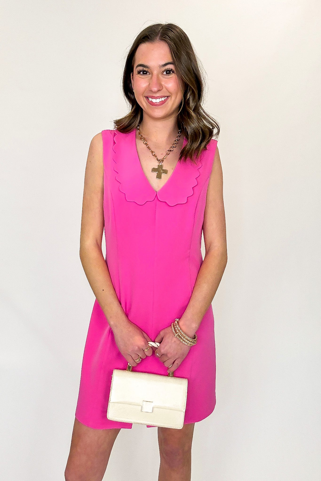 Classic Coquette Scalloped Peter Pan Collar Dress - Madison and Mallory