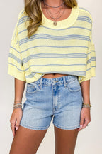 Classic Cut High Rise Denim Shorts - Madison and Mallory