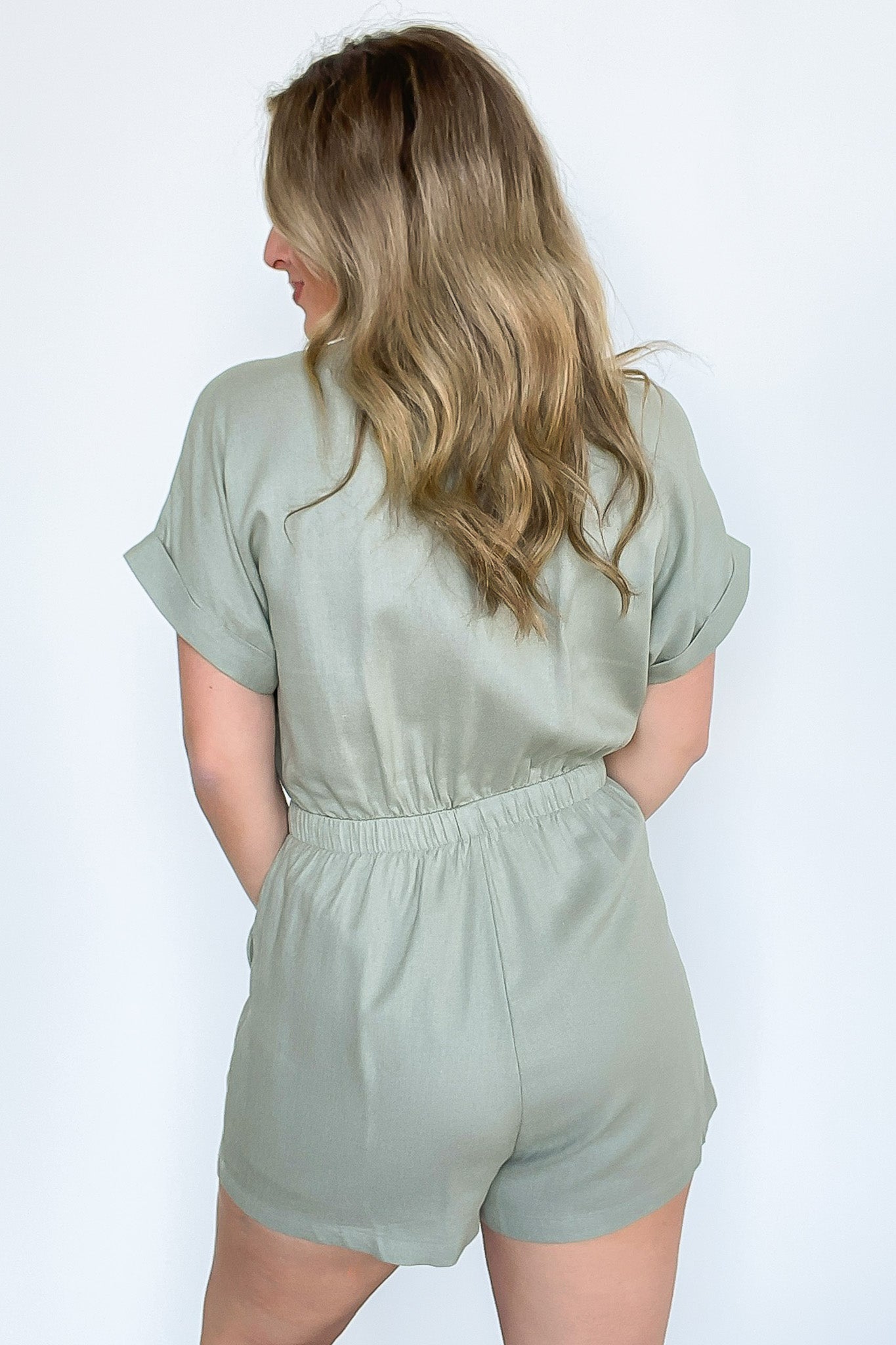 Classic Necessity Button Down Romper - FINAL SALE - Madison and Mallory