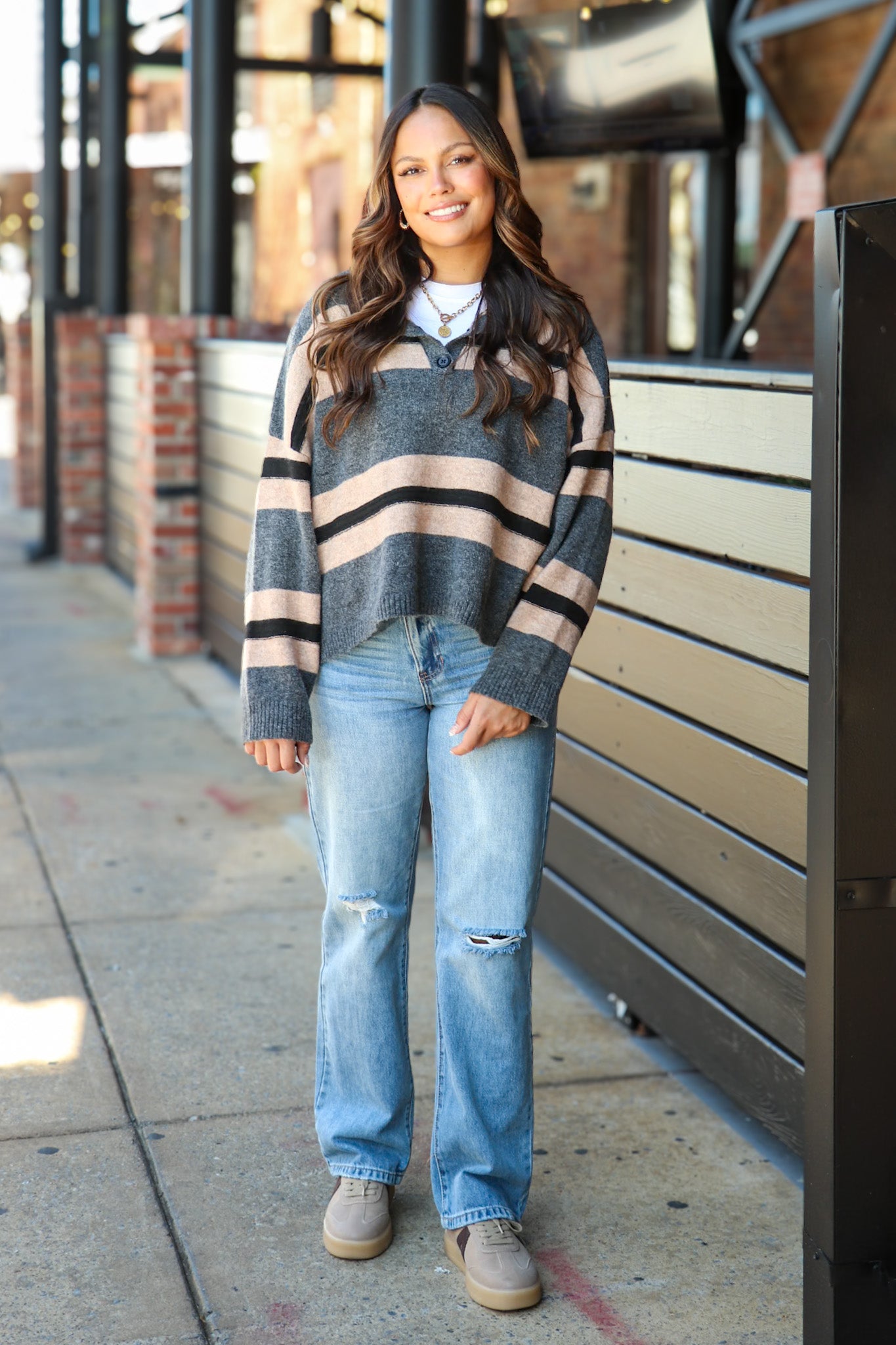 Classic Play Striped Rugby Sweater