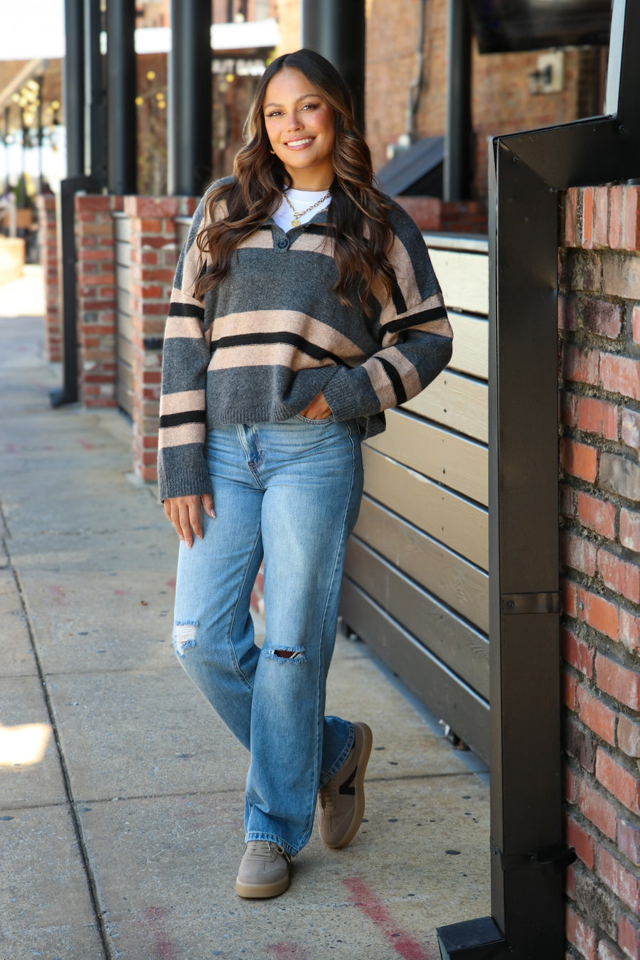 Classic Play Striped Rugby Sweater