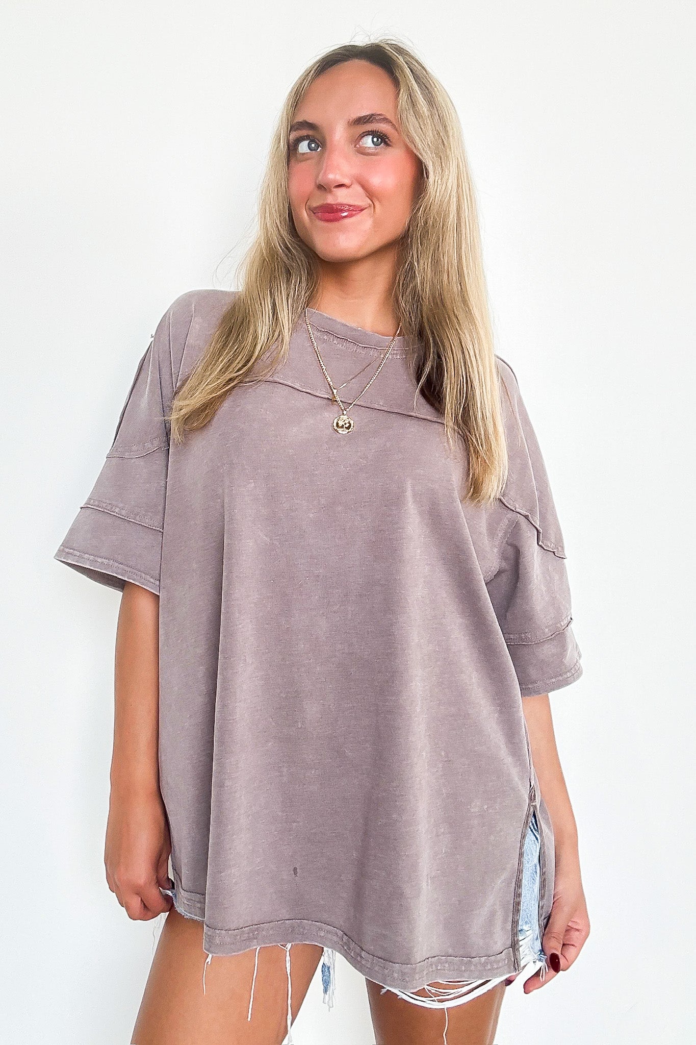 Claudia Short Sleeve Relaxed Top - Madison and Mallory