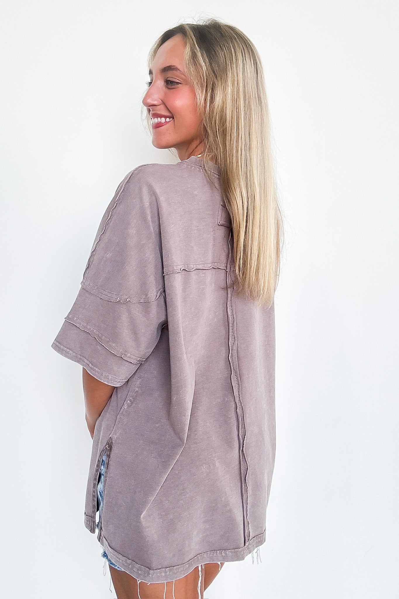 Claudia Short Sleeve Relaxed Top - Madison and Mallory