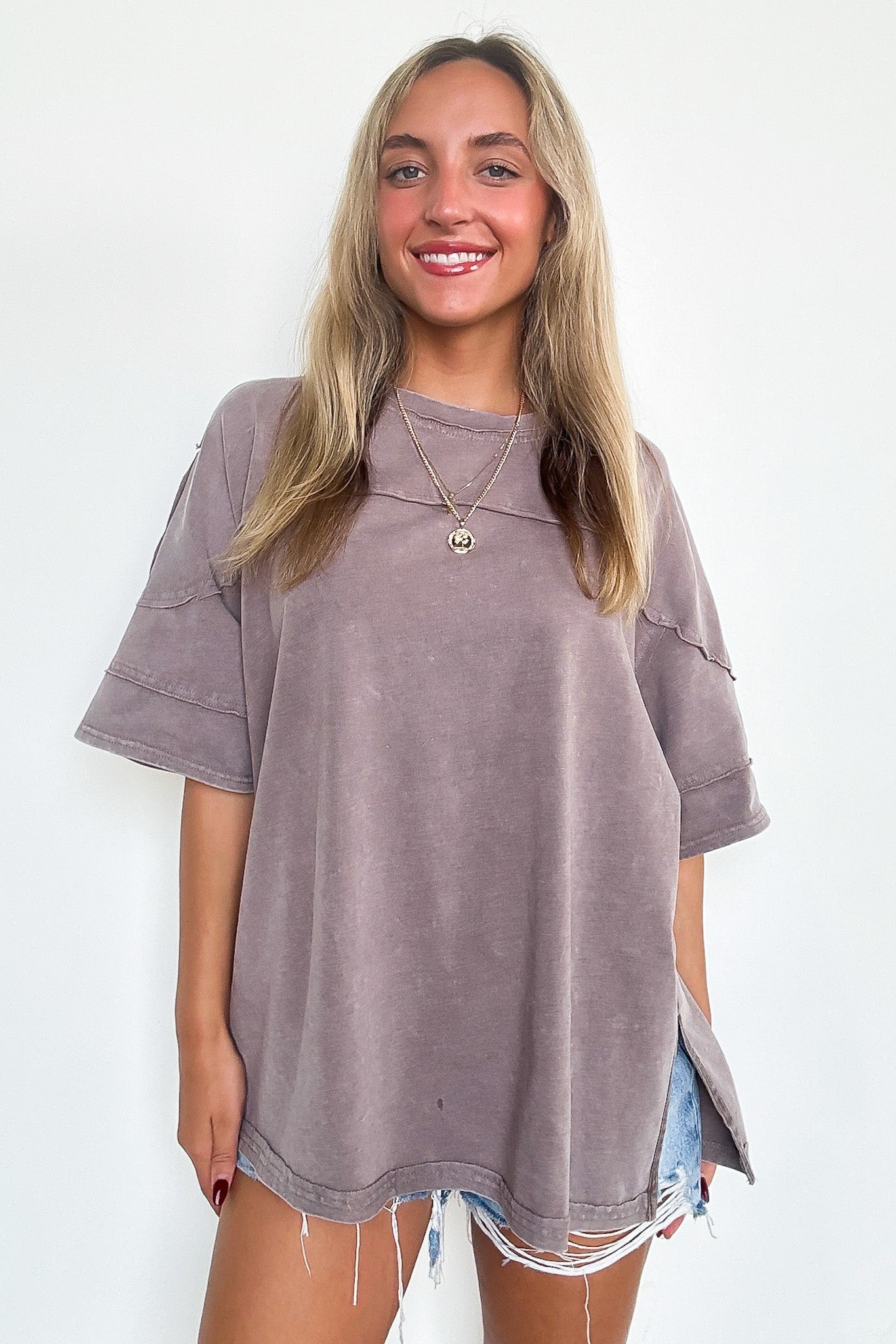 Claudia Short Sleeve Relaxed Top - Madison and Mallory