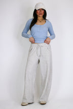 Cloud Fleece Barrel Pants - Madison and Mallory