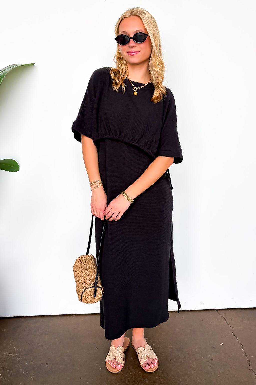 Cloud Drift Side Tie Maxi Dress - Madison and Mallory