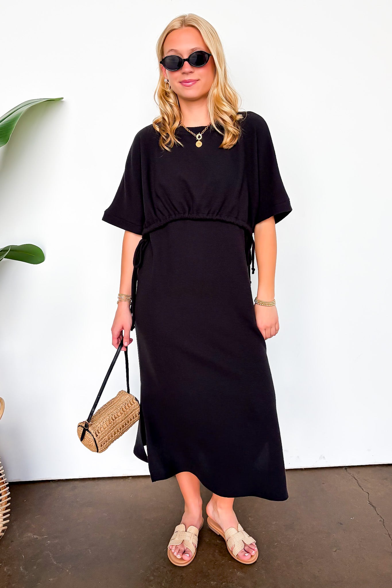 Cloud Drift Side Tie Maxi Dress - Madison and Mallory