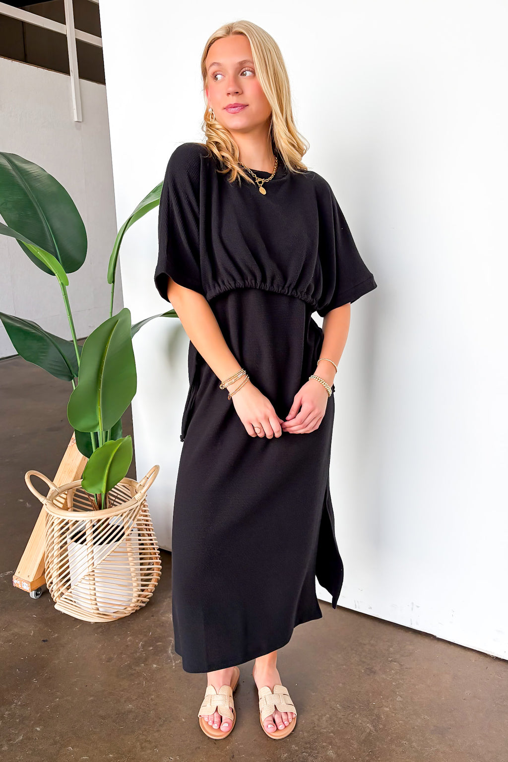 Cloud Drift Side Tie Maxi Dress - Madison and Mallory