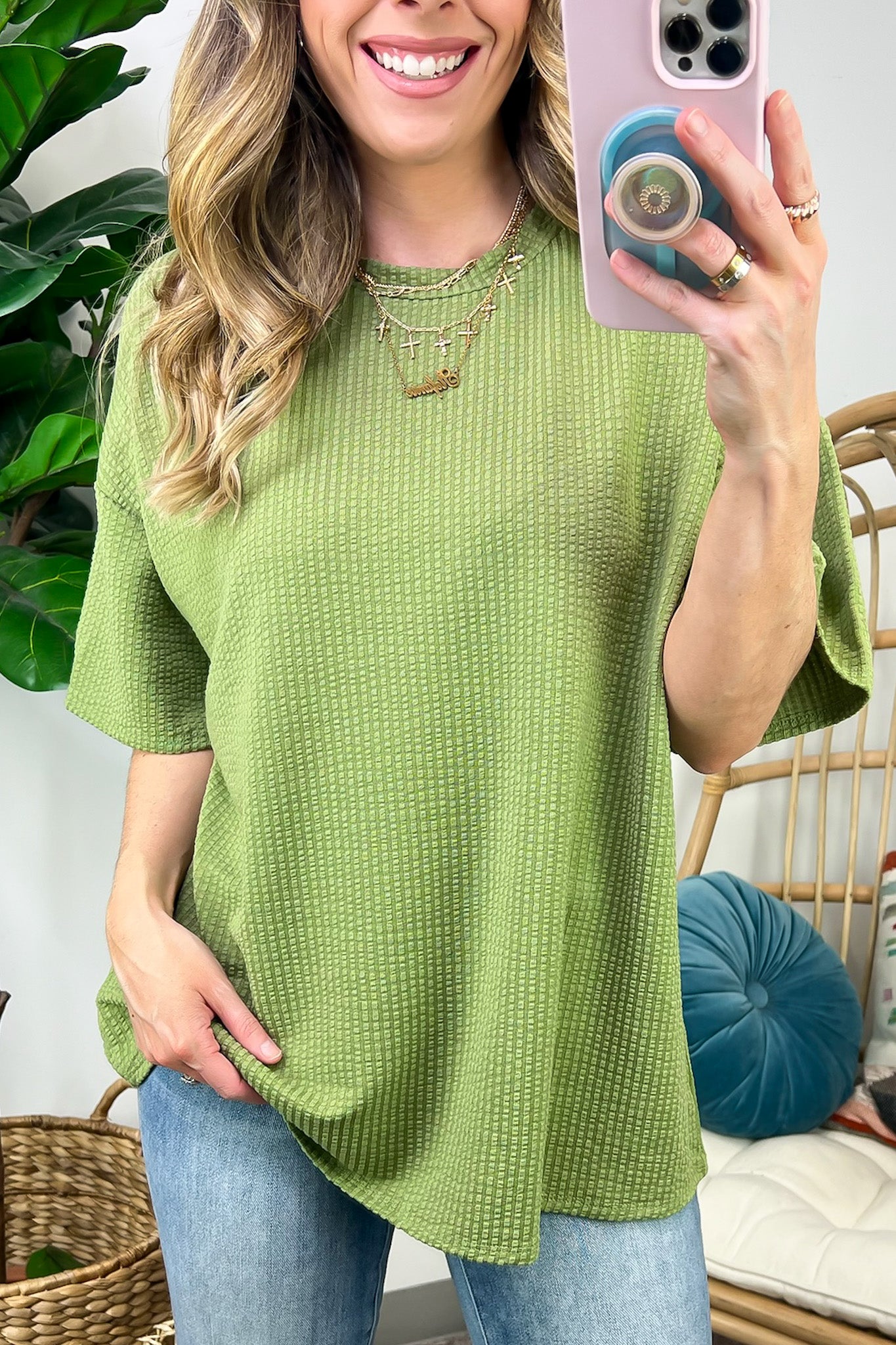  Colettie Jacquard Knit Top - FINAL SALE - Madison and Mallory