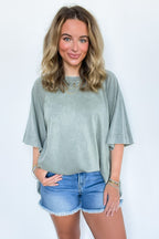 Palm Forest / S Collins Relaxed Fit Tunic Top - Madison and Mallory