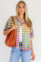 Color Pop Knit Cardigan Sweater - Madison and Mallory