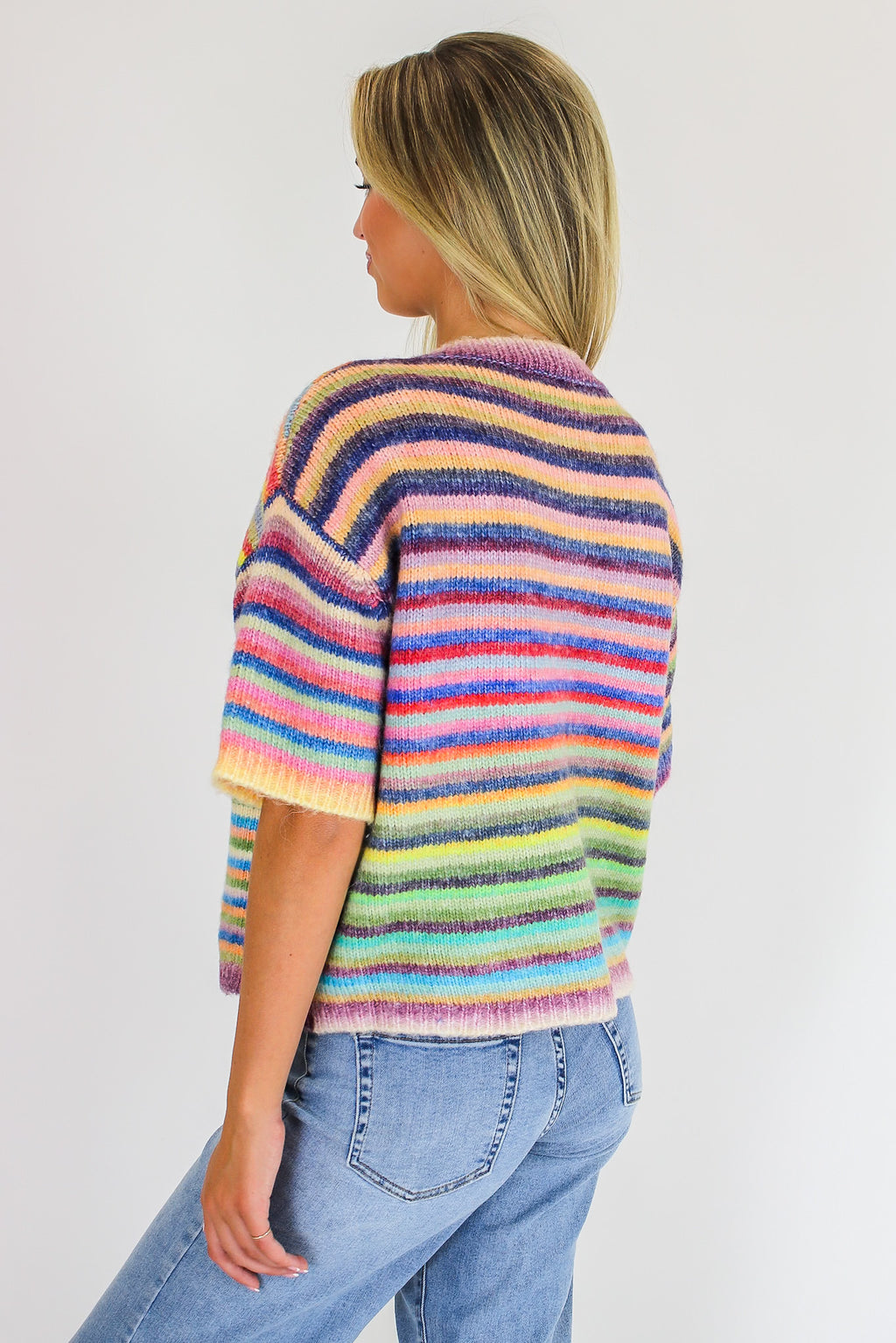Color Pop Knit Cardigan Sweater - Madison and Mallory