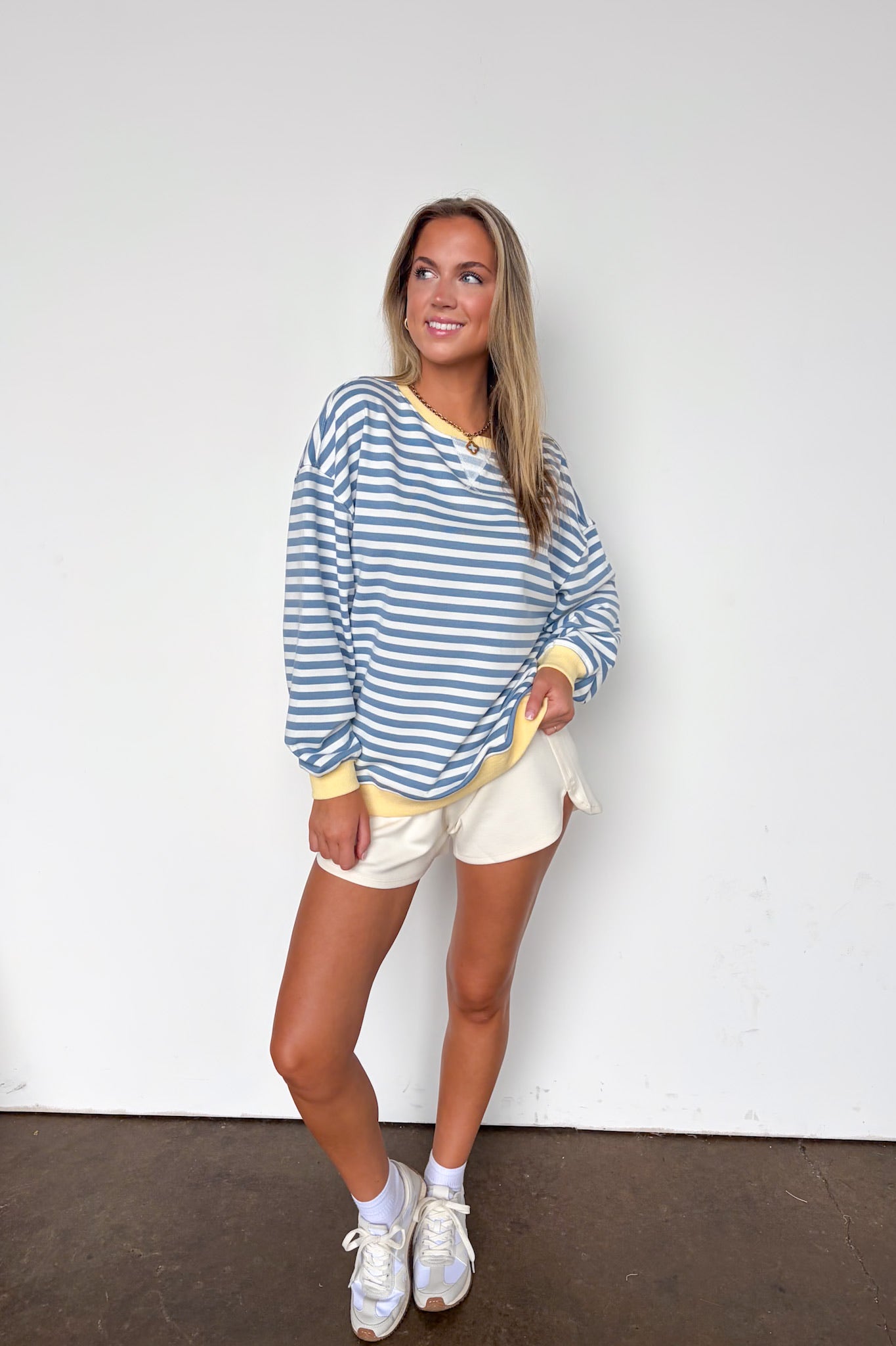 Colorline Oversized Striped Top - Madison and Mallory
