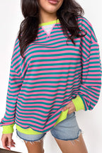 Colorline Oversized Striped Top - Madison and Mallory