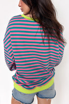 Colorline Oversized Striped Top - Madison and Mallory