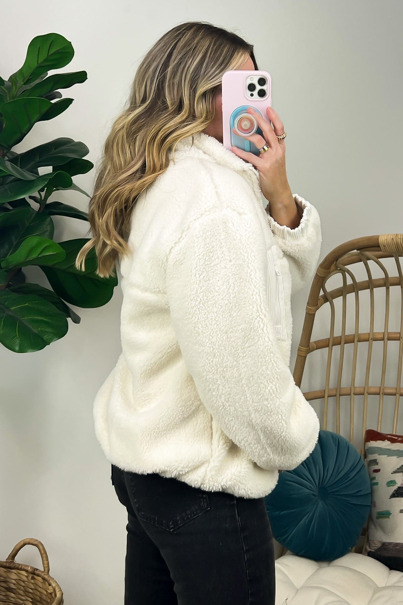  Come Get Cozy Sherpa Puffer Jacket - Madison and Mallory