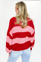 Comfort Crush Striped Knit Cardigan - Madison and Mallory