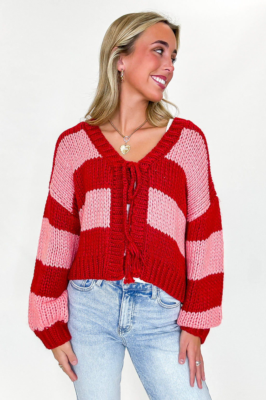 Comfort Crush Striped Knit Cardigan - Madison and Mallory
