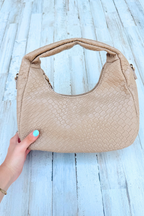 Khaki Compelling Style Hobo Bag - FINAL SALE - Madison and Mallory