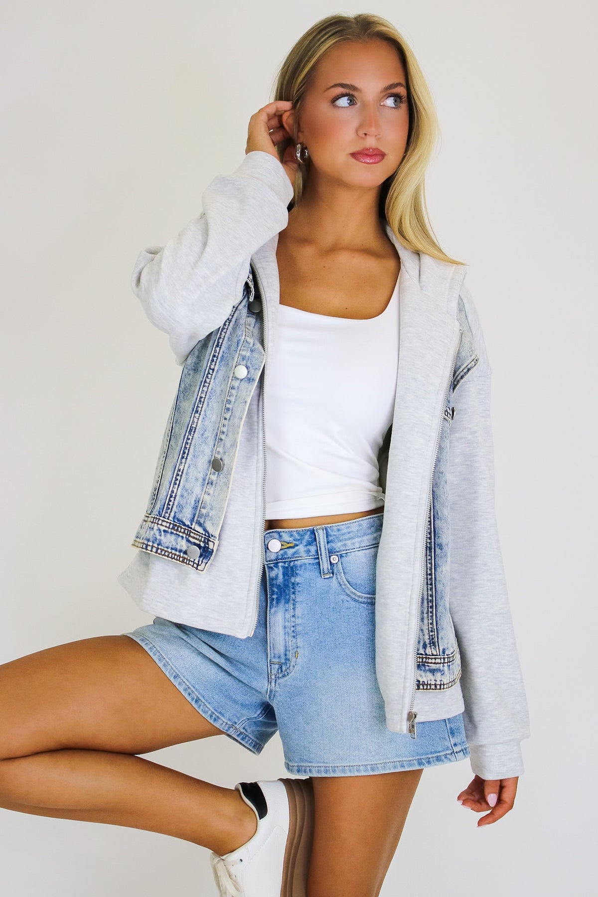 Contrast Core Denim Jacket