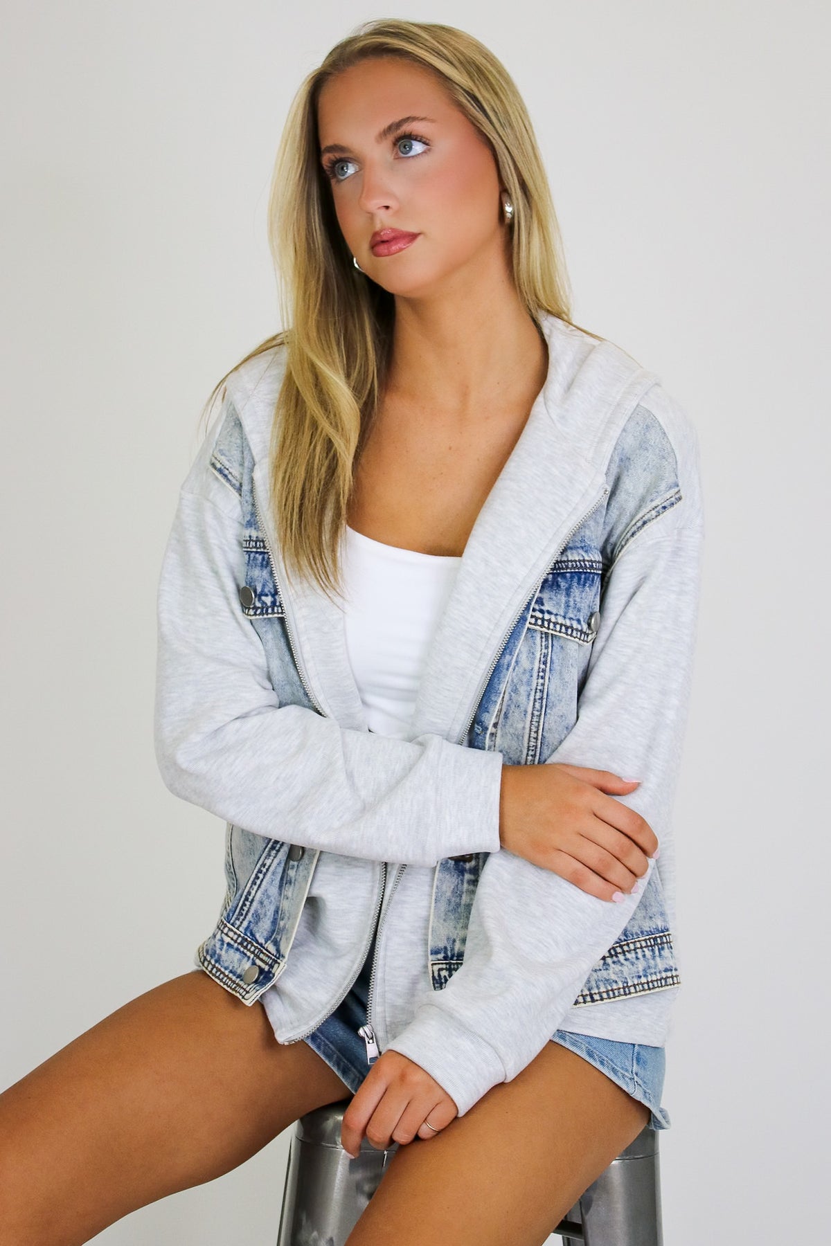 Contrast Core Denim Jacket