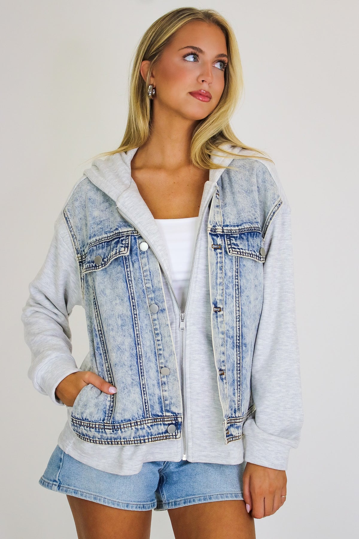 Contrast Core Denim Jacket