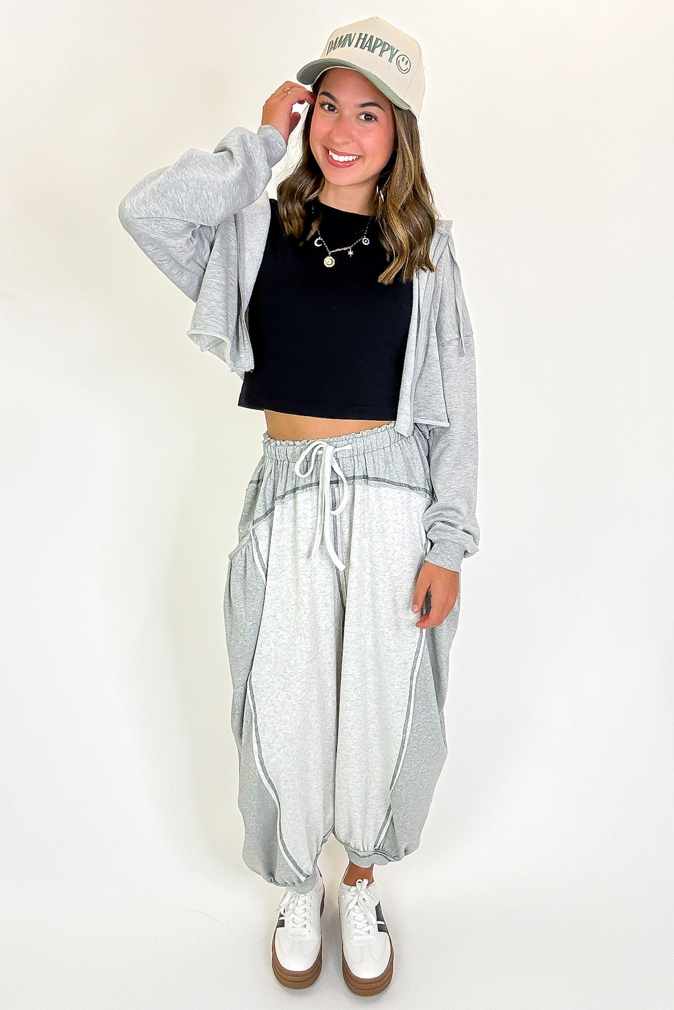 Contrast Ease Flowy Lounge Pants - Madison and Mallory