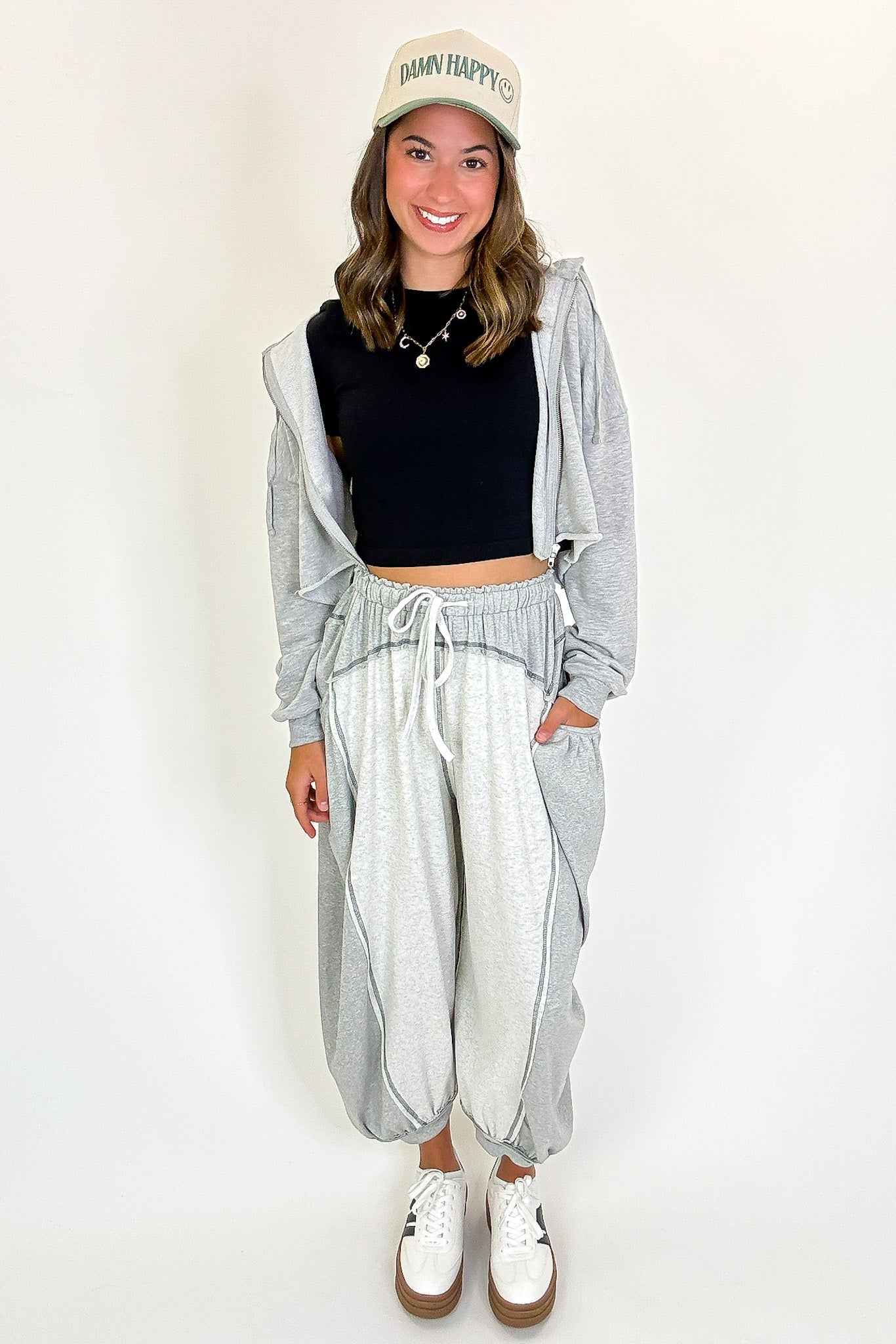 Contrast Ease Flowy Lounge Pants - Madison and Mallory