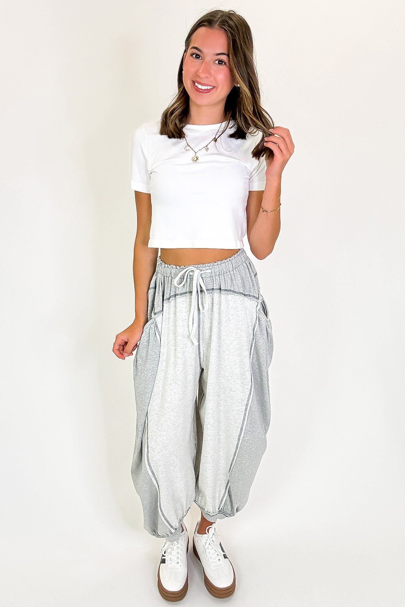 Contrast Ease Flowy Lounge Pants - Madison and Mallory