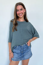 Cool Intentions Ribbed Boatneck Top - BACK IN STOCK - Madison and Mallory