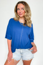 Cool Intentions Ribbed Boatneck Top - BACK IN STOCK - Madison and Mallory