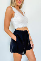 Copeland Bamboo Texture Smock Waist Shorts - FINAL SALE - Madison and Mallory