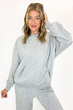 Coquette Comfort Bow Embroidered Hooded Sweatshirt and Jogger Set - FINAL SALE - Madison and Mallory