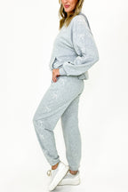Coquette Comfort Bow Embroidered Hooded Sweatshirt and Jogger Set - FINAL SALE - Madison and Mallory