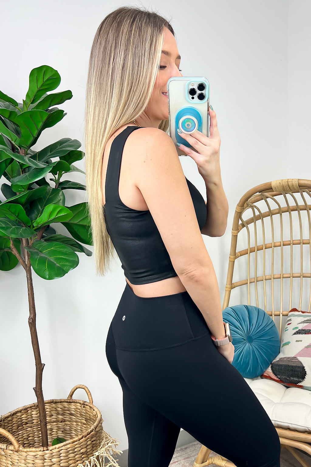  Cordovah Cropped Square Neck Knit Tank Top - FINAL SALE - Madison and Mallory