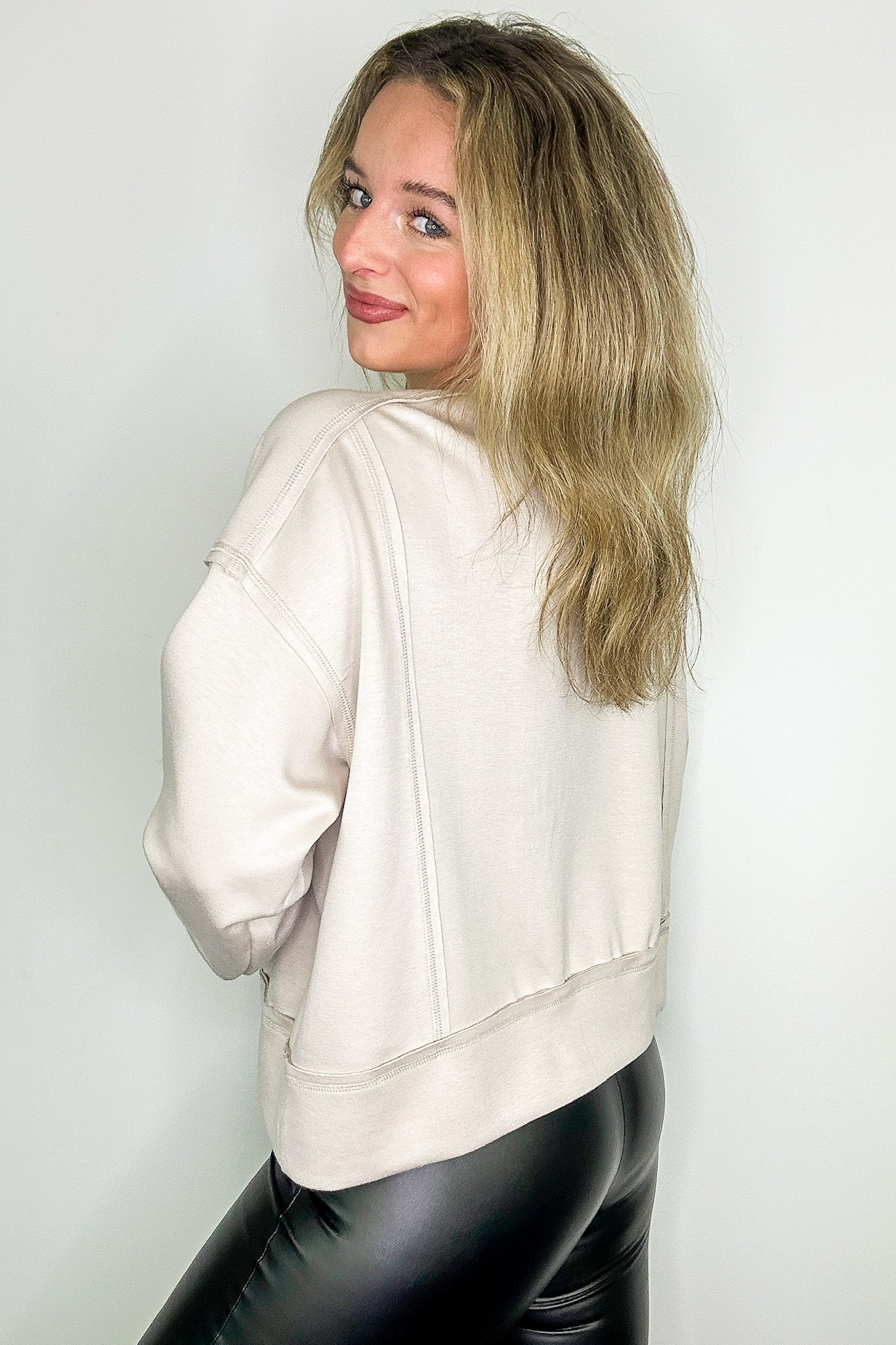 Core Layer Long Sleeve Solid Knit Top - Madison and Mallory