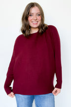 Corina Ribbed Boat Neck Knit Sweater - FINAL SALE - Madison and Mallory