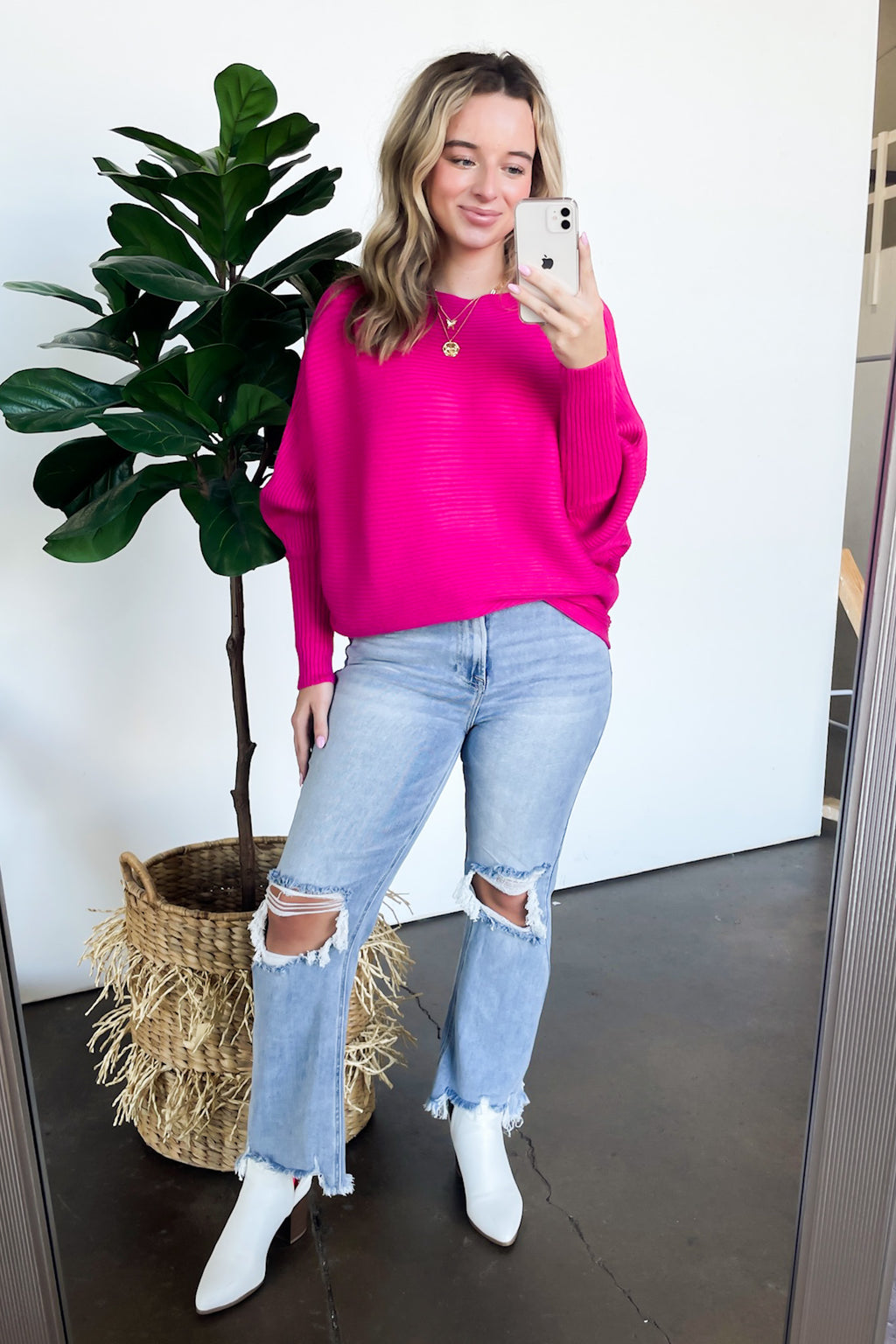 Corina Ribbed Boat Neck Knit Sweater - FINAL SALE - Madison and Mallory